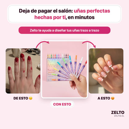 Set de 12 Marcadores para Uñas – Crea Diseños como Todo un Experto