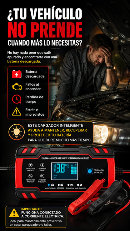 CARGADOR REPARADOR DE BATERIAS PARA AUTO