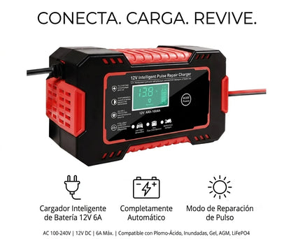 CARGADOR REPARADOR DE BATERIAS PARA AUTO