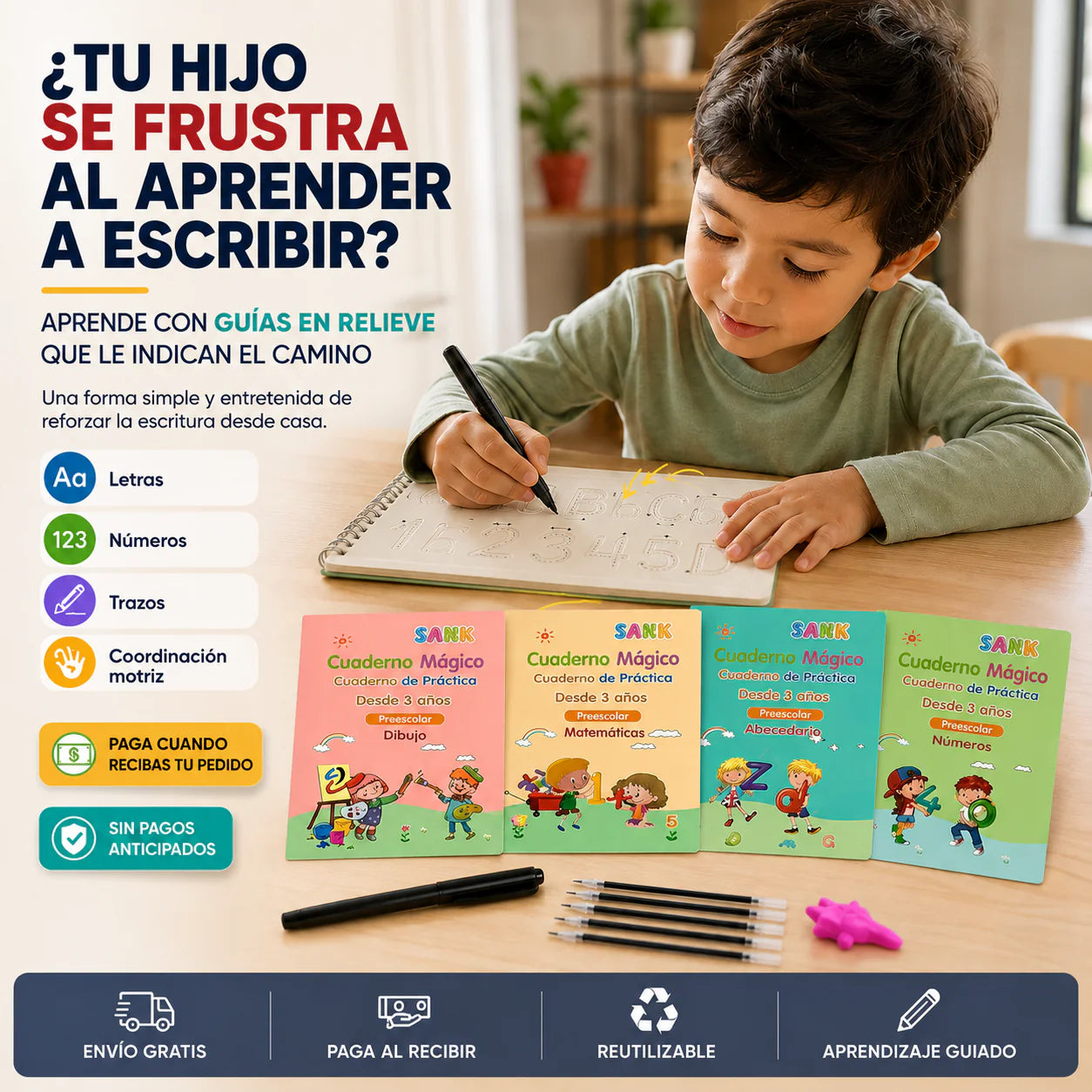 Set de cuadernos mágicos Montessori