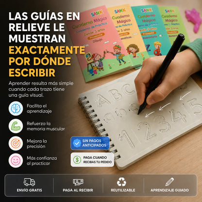 Set Cuaderno Magic Caligrafia Montessori
