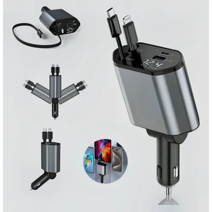 Cargador De Auto 4 En 1 120w